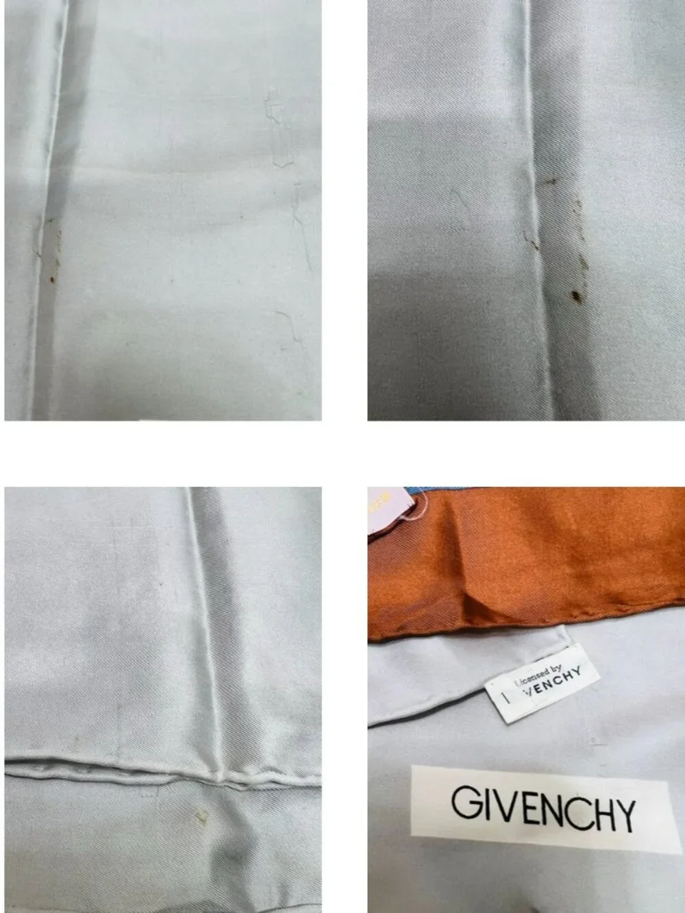 2 Vintage 100% Silk Scarf 23